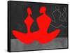 Red Couple 1-Felix Podgurski-Framed Stretched Canvas