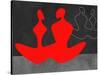 Red Couple 1-Felix Podgurski-Stretched Canvas
