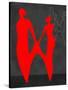 Red Couple 2-Felix Podgurski-Stretched Canvas