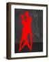 Red Couple Dance-Felix Podgurski-Framed Art Print