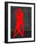 Red Couple Dance-Felix Podgurski-Framed Art Print