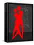 Red Couple Dance-Felix Podgurski-Framed Stretched Canvas