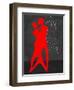 Red Couple Dance-Felix Podgurski-Framed Art Print