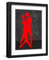 Red Couple Dance-Felix Podgurski-Framed Art Print