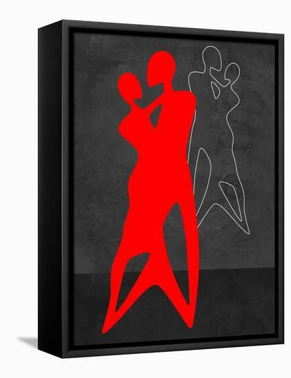 Red Couple Dance-Felix Podgurski-Framed Stretched Canvas