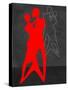 Red Couple Dance-Felix Podgurski-Stretched Canvas