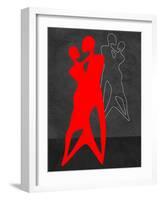 Red Couple Dance-Felix Podgurski-Framed Art Print