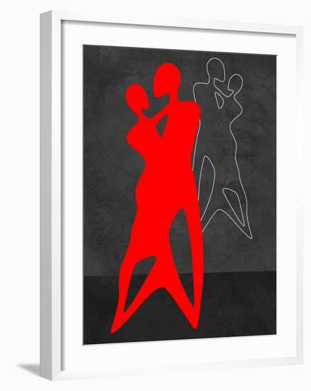 Red Couple Dance-Felix Podgurski-Framed Art Print