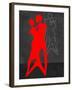 Red Couple Dance-Felix Podgurski-Framed Art Print