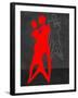 Red Couple Dance-Felix Podgurski-Framed Art Print