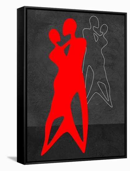 Red Couple Dance-Felix Podgurski-Framed Stretched Canvas