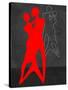 Red Couple Dance-Felix Podgurski-Stretched Canvas