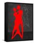 Red Couple Dance-Felix Podgurski-Framed Stretched Canvas