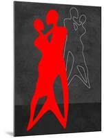 Red Couple Dance-Felix Podgurski-Mounted Art Print