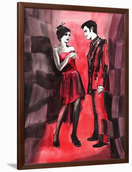 Red Couple-Surovtseva-Framed Art Print