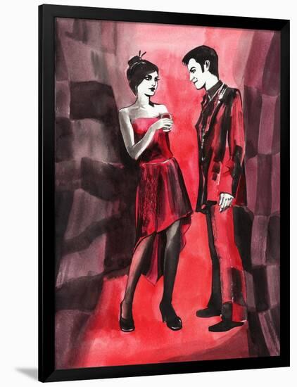 Red Couple-Surovtseva-Framed Art Print