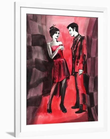 Red Couple-Surovtseva-Framed Art Print