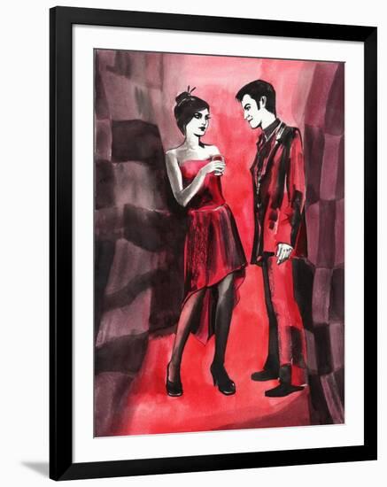 Red Couple-Surovtseva-Framed Art Print