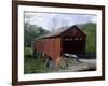 Red Covered Bridge-null-Framed Photographic Print