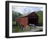 Red Covered Bridge-null-Framed Photographic Print