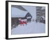 Red Cow, Les Arcs, 2018-Andrew Macara-Framed Giclee Print