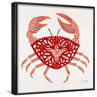 Red Crab-Cat Coquillette-Framed Art Print