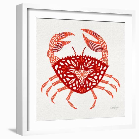 Red Crab-Cat Coquillette-Framed Giclee Print