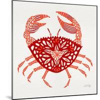 Red Crab-Cat Coquillette-Mounted Giclee Print