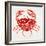 Red Crab-Cat Coquillette-Framed Giclee Print