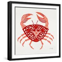 Red Crab-Cat Coquillette-Framed Giclee Print