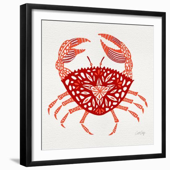 Red Crab-Cat Coquillette-Framed Giclee Print