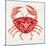 Red Crab-Cat Coquillette-Mounted Giclee Print