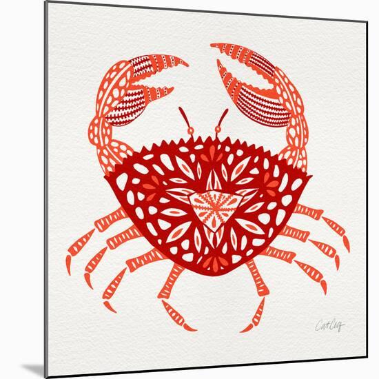 Red Crab-Cat Coquillette-Mounted Giclee Print