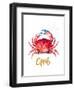 Red Crab-Patricia Pinto-Framed Art Print