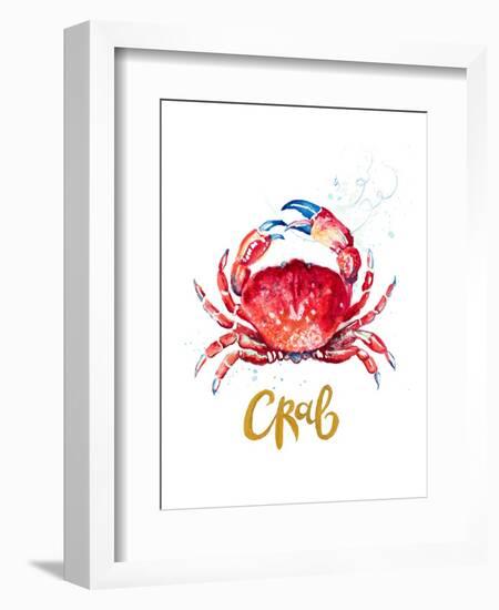 Red Crab-Patricia Pinto-Framed Art Print