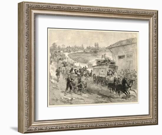 Red Cross Ambulance-null-Framed Art Print