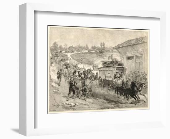 Red Cross Ambulance-null-Framed Art Print