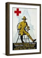 Red Cross Annual Roll Call Poster-null-Framed Giclee Print