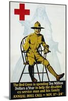 Red Cross Annual Roll Call Poster-null-Mounted Giclee Print