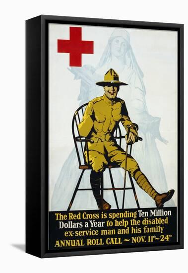 Red Cross Annual Roll Call Poster-null-Framed Stretched Canvas