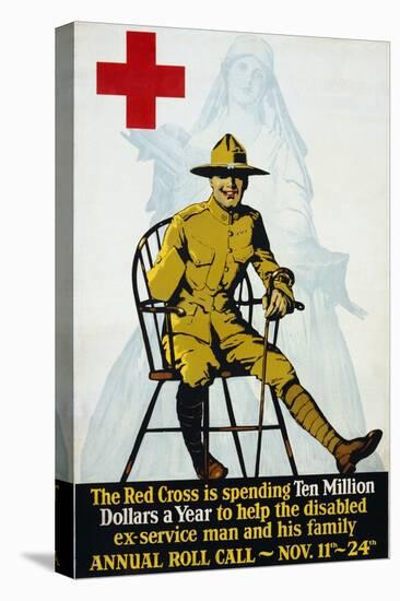 Red Cross Annual Roll Call Poster-null-Stretched Canvas