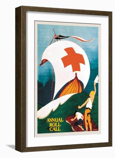 Red Cross Annual Roll Call-E. Seaver-Framed Art Print