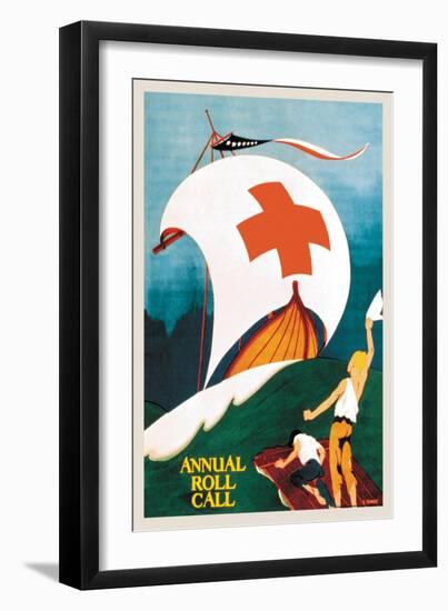 Red Cross Annual Roll Call-E. Seaver-Framed Art Print