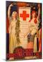 Red Cross Christmas Roll Call Vintage Ad Poster Print-null-Mounted Poster