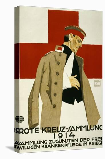 Red Cross Collection Drive, 1914-Ludwig Hohlwein-Stretched Canvas