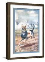 Red Cross Dog-Alexander Pope-Framed Art Print