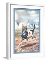 Red Cross Dog-Alexander Pope-Framed Art Print