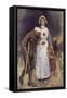 Red Cross Nurse in WWI-William Hatherell-Framed Stretched Canvas