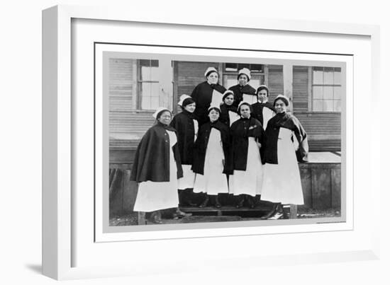 Red Cross Nurses-null-Framed Art Print