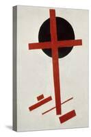 Red Cross on Black Circle, after 1914-Kasimir Malevich-Stretched Canvas